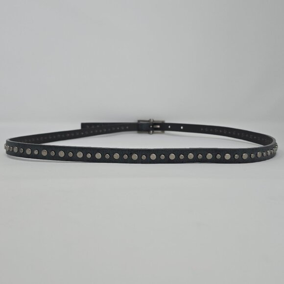 Calvin Klein Jeans Gray Studded Belt Silver Buckle Women’s Waist Hip 36-40 - Picture 9 of 13